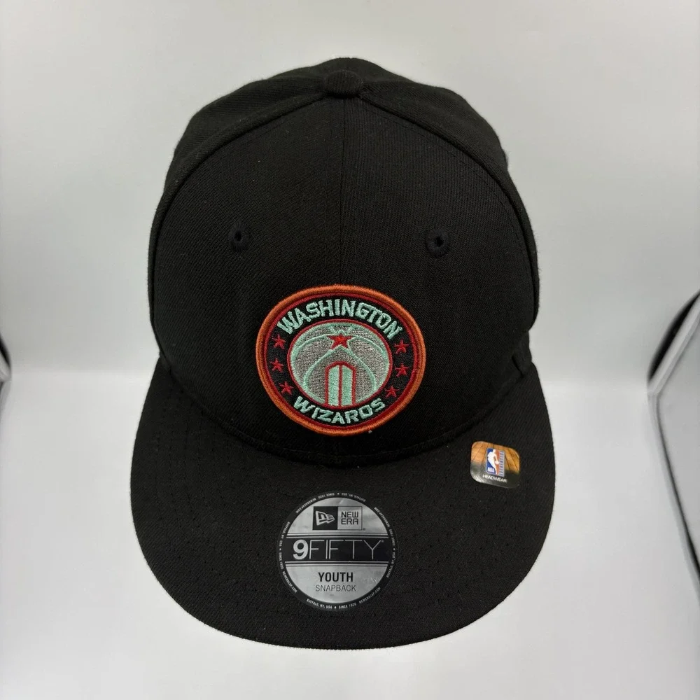 Washington Wizards Hat Cap Snap Back Youth One Size Black NBA Basketball New Era